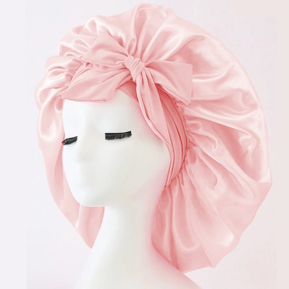 SilkDream Satin Schlafbonnet Verstellbares Bindeband - Schutz Der Haare Beim Schlafen Für Damen Und Herren - flohmarkt-deutschland.shop