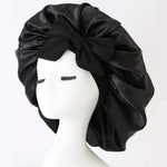 SilkDream Satin Schlafbonnet Verstellbares Bindeband - Schutz Der Haare Beim Schlafen Für Damen Und Herren - flohmarkt-deutschland.shop