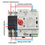 Single Phase Din Rail 2P 125A AC 230V Mini ATS Dual Power Automatic Transfer Electrical Selector Switches Uninterrupted Power - flohmarkt-deutschland.shop