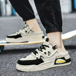 Slipper Herren Schuhe Sommer Dicke Sohle Atmungsaktive Bequeme Halbe Hausschuhe Outdoor Jugend Skateboard Schuhe Casual Sneakers für Männer - flohmarkt-deutschland.shop