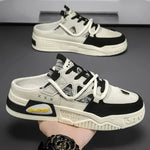 Slipper Herren Schuhe Sommer Dicke Sohle Atmungsaktive Bequeme Halbe Hausschuhe Outdoor Jugend Skateboard Schuhe Casual Sneakers für Männer - flohmarkt-deutschland.shop