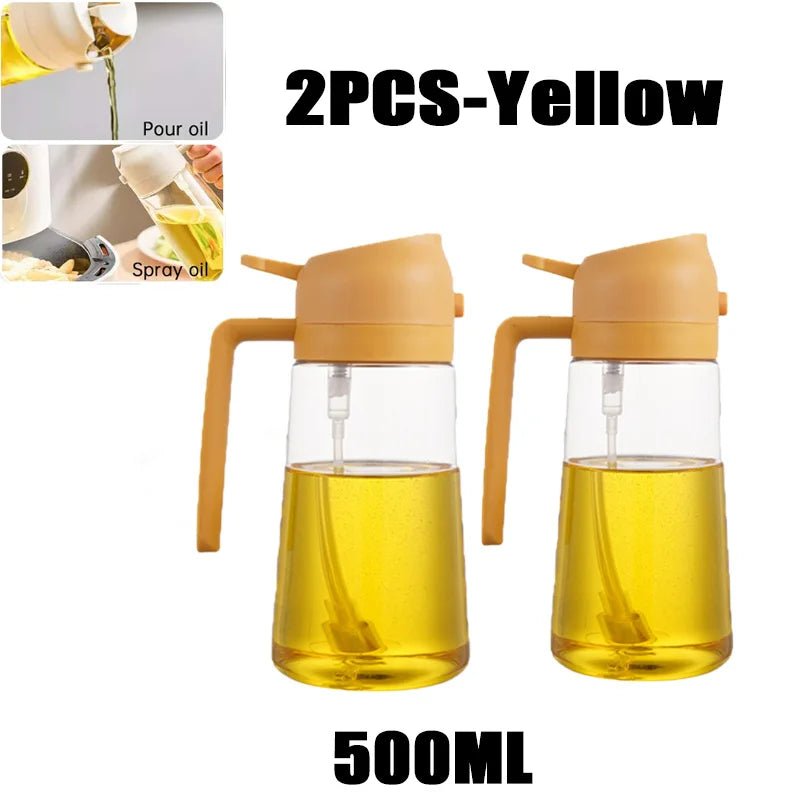 SmartChef 2in1 500ml Plastik Küchen Öl Sprayer - Vielseitiger Ölspender Und Injektor Für Grillen Backen - flohmarkt-deutschland.shop