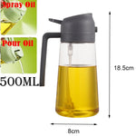 SmartChef 2in1 500ml Plastik Küchen Öl Sprayer - Vielseitiger Ölspender Und Injektor Für Grillen Backen - flohmarkt-deutschland.shop