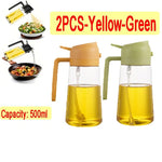 SmartChef 2in1 500ml Plastik Küchen Öl Sprayer - Vielseitiger Ölspender Und Injektor Für Grillen Backen - flohmarkt-deutschland.shop