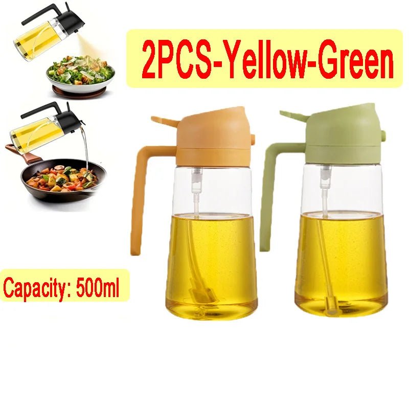 SmartChef 2in1 500ml Plastik Küchen Öl Sprayer - Vielseitiger Ölspender Und Injektor Für Grillen Backen - flohmarkt-deutschland.shop
