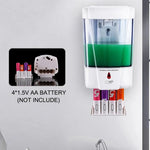 SmartClean Automatischer Seifenspender 700 ml Wandmontiert Batteriebetrieben - Schaum und Flüssigseife, 0-10 cm Reichweite - flohmarkt-deutschland.shop