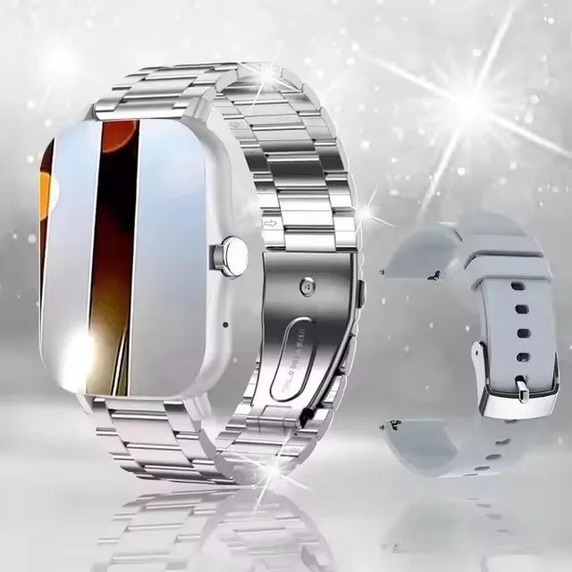 Smartwatch, kabelloses Anrufen/Zifferblatt, Multi-Sport-Modus, Anruferinnerung und Ablehnung, SMS-Erinnerung, für iPhone/Andriod - flohmarkt-deutschland.shop