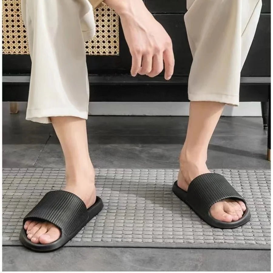 Soft Sole Massage Shower Shoes for Women Men Couples Waterproof Non-slip Home Leisure Fashion Bathroom Slippers - flohmarkt-deutschland.shop