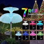 Solar LED Gartenleuchte Quallen 7 Farben Weg Außenbeleuchtung - flohmarkt-deutschland.shop