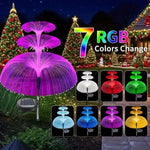 Solar LED Gartenleuchte Quallen 7 Farben Weg Außenbeleuchtung - flohmarkt-deutschland.shop