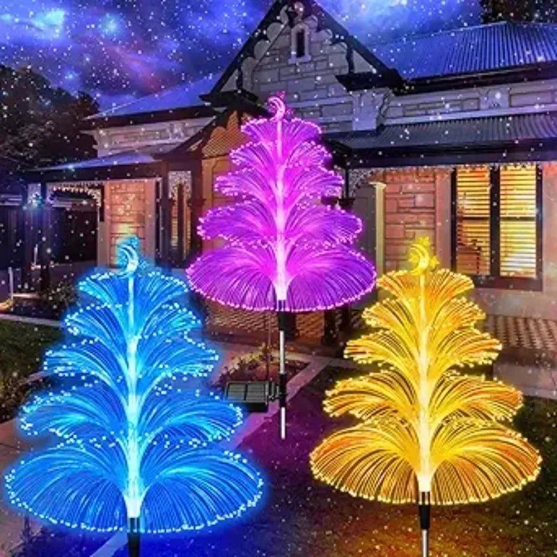 Solar LED Gartenleuchte Quallen 7 Farben Weg Außenbeleuchtung - flohmarkt-deutschland.shop