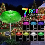 Solar LED Gartenleuchte Quallen 7 Farben Weg Außenbeleuchtung - flohmarkt-deutschland.shop