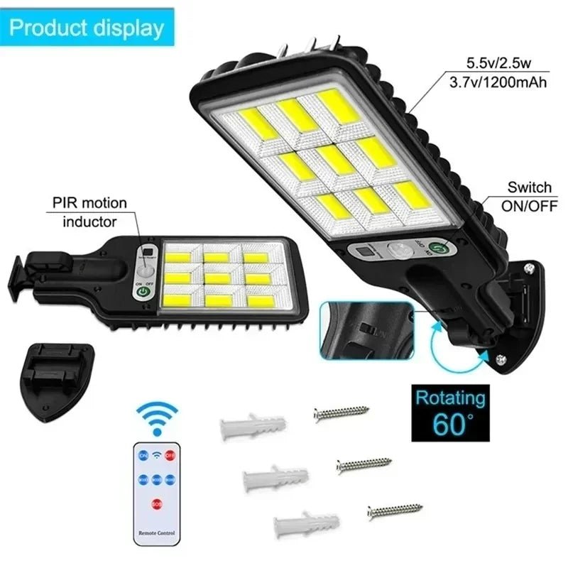 Solar-Wand-LED-Leuchte Außenbereich mit Bewegungssensor - flohmarkt-deutschland.shop