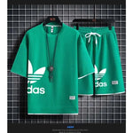 Sommer 2025 Neues Herren-Pullover-Sportbekleidungsset, modisches Basketball-Freizeitset für Herren mit kurzärmeligem T-Shirt + Shorts, zweiteiliges Set. - flohmarkt-deutschland.shop