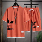 Sommer 2025, neues Herren-Pullover-Sportbekleidungsset, modisches Basketball-Herren-Freizeit-Kurzarm-T-Shirt + Shorts, zweiteiliges Set - flohmarkt-deutschland.shop