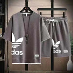 Sommer 2025, neues Herren-Pullover-Sportbekleidungsset, modisches Basketball-Herren-Freizeit-Kurzarm-T-Shirt + Shorts, zweiteiliges Set - flohmarkt-deutschland.shop