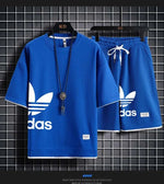 Sommer 2025, neues Herren-Pullover-Sportbekleidungsset, modisches Basketball-Herren-Freizeit-Kurzarm-T-Shirt + Shorts, zweiteiliges Set - flohmarkt-deutschland.shop