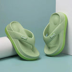 Sommer Damen Flip-Flops 3 cm Höhe rutschfeste Sommersandalen Damen Slides Mädchen Hausschuhe - flohmarkt-deutschland.shop