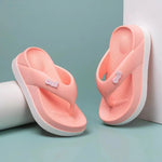 Sommer Damen Flip-Flops 3 cm Höhe rutschfeste Sommersandalen Damen Slides Mädchen Hausschuhe - flohmarkt-deutschland.shop