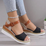 Sommer Frau Sandalen Schuhe Weiche Schuhe Frau Elegante Sandalen Frau Keil Damen Schuhe Party Schuhe Weibliche Frauen Sandale - flohmarkt-deutschland.shop