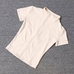 Sommer Hohe Qualität Taille Abnehmen Training Tops frauen Schnell trocknend Engen Stehkragen Voll Zipper Kurzen Ärmeln Yoga shirts - flohmarkt-deutschland.shop
