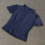 Sommer Hohe Qualität Taille Abnehmen Training Tops frauen Schnell trocknend Engen Stehkragen Voll Zipper Kurzen Ärmeln Yoga shirts - flohmarkt-deutschland.shop