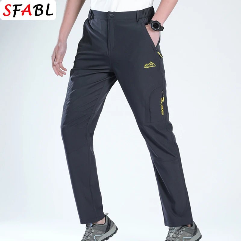 Sommer Outdoor-Sporthosen für Herren und Damen Wander- und Campinghosen Schnelltrocknende Stretch-Taktische Hosen Leichte Trekkinghosen XL-5XL - flohmarkt-deutschland.shop