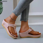 Sommer-Sandalen für Damen 2026: Bequeme Plateau-Keilsandalen und rutschfeste offene Pantoffeln in großen Größen - flohmarkt-deutschland.shop