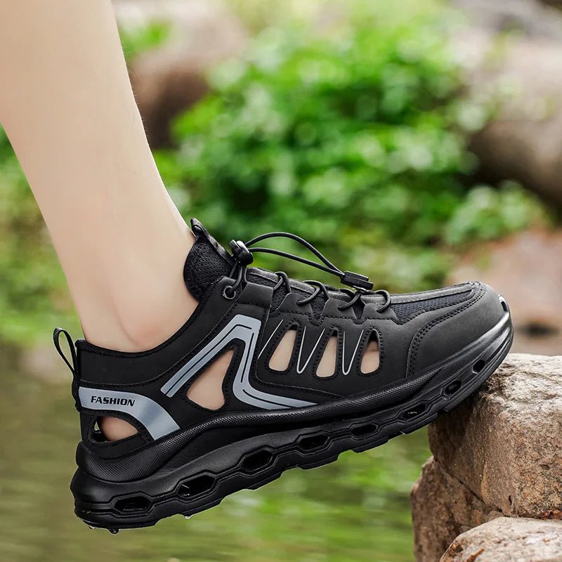 Sommer-Sandalen für Herren, leichte, rutschfeste Outdoor-Wanderschuhe mit dicken Sohlen, atmungsaktive, wasserabweisende Freizeitschuhe für Herren - flohmarkt-deutschland.shop