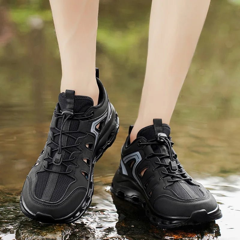 Sommer-Sandalen für Herren, leichte, rutschfeste Outdoor-Wanderschuhe mit dicken Sohlen, atmungsaktive, wasserabweisende Freizeitschuhe für Herren - flohmarkt-deutschland.shop