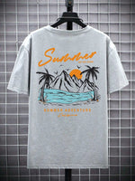 Sommer Set Off Again Adventure California Herren T-Shirt Baumwolle Lose T-Shirt Kleidung Mode Sweat Kleidung Übergroße Sommer Tops - flohmarkt-deutschland.shop