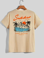 Sommer Set Off Again Adventure California Herren T-Shirt Baumwolle Lose T-Shirt Kleidung Mode Sweat Kleidung Übergroße Sommer Tops - flohmarkt-deutschland.shop