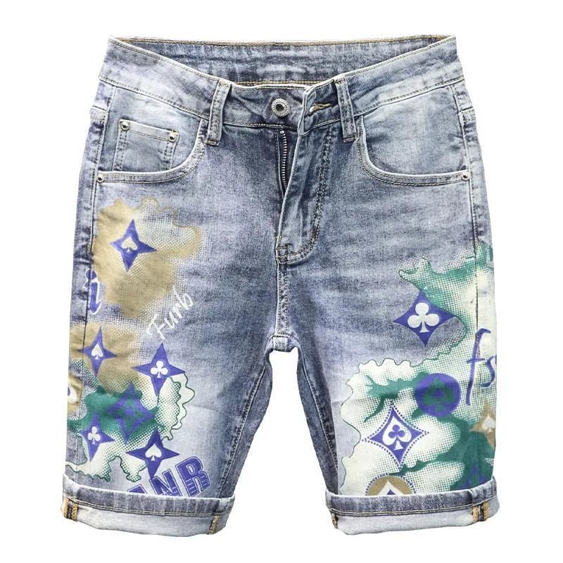 Sommer Stretch-Baumwolle shorts Herren lässige Sashimi-Komfort hochwertige Plus-Size-Jeans shorts - flohmarkt-deutschland.shop