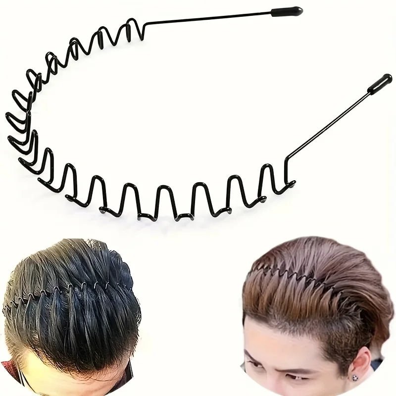 Sport-Haarband für Herren, unsichtbares Stirnband, Haargummi mit männlicher Pferdeschwanzfrisur, Haarbündel für Kopfbedeckungen für Jungen - flohmarkt-deutschland.shop