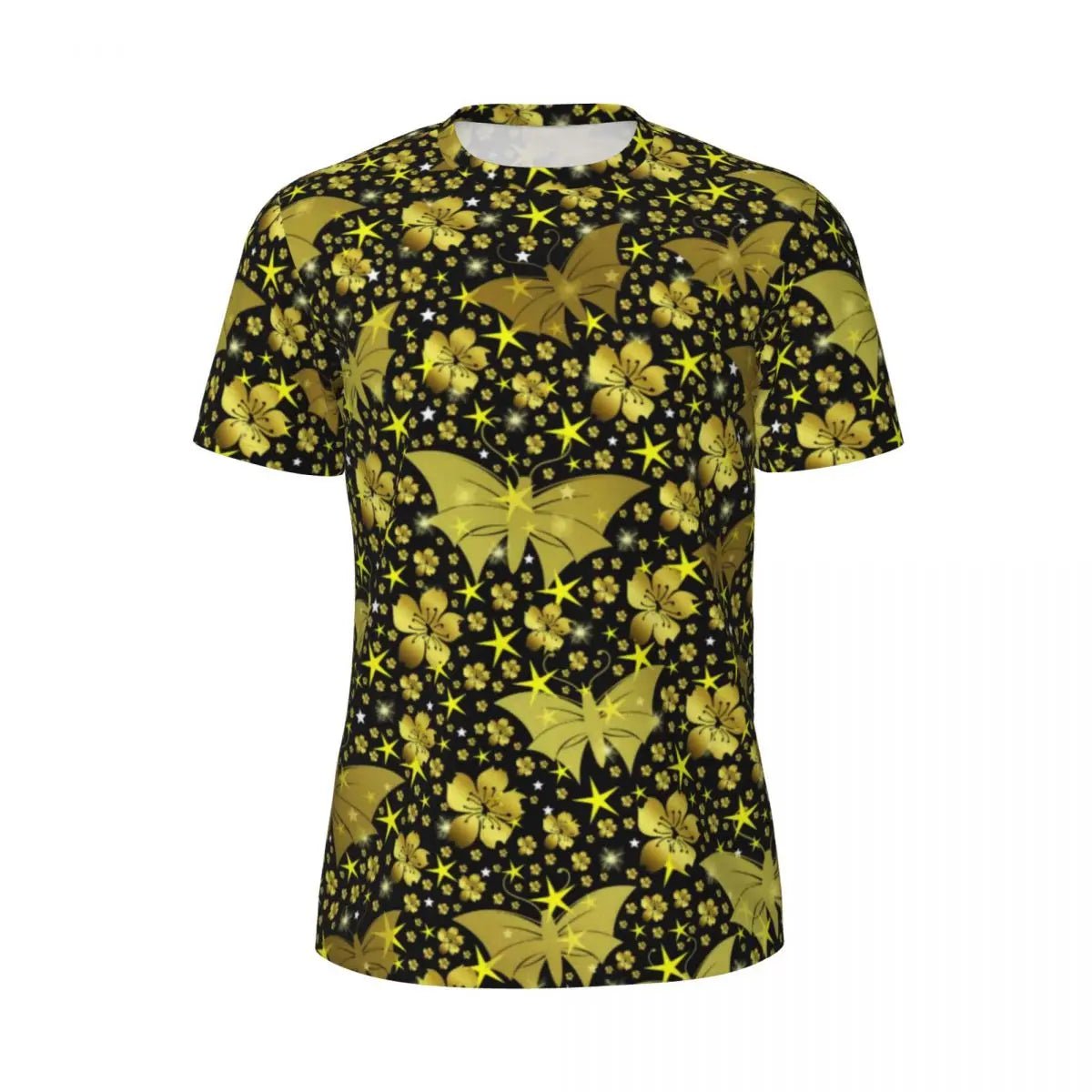 Sport-T-Shirt für Männer, Metallic-Druck, T-Shirts, beliebte Sparks Of Red, Sommer-T-Shirts, O-Ausschnitt, Y2K-Retro-Grafik-Tops, Geschenk - flohmarkt-deutschland.shop