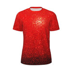 Sport-T-Shirt für Männer, Metallic-Druck, T-Shirts, beliebte Sparks Of Red, Sommer-T-Shirts, O-Ausschnitt, Y2K-Retro-Grafik-Tops, Geschenk - flohmarkt-deutschland.shop