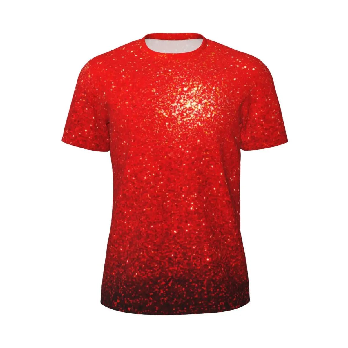 Sport-T-Shirt für Männer, Metallic-Druck, T-Shirts, beliebte Sparks Of Red, Sommer-T-Shirts, O-Ausschnitt, Y2K-Retro-Grafik-Tops, Geschenk - flohmarkt-deutschland.shop