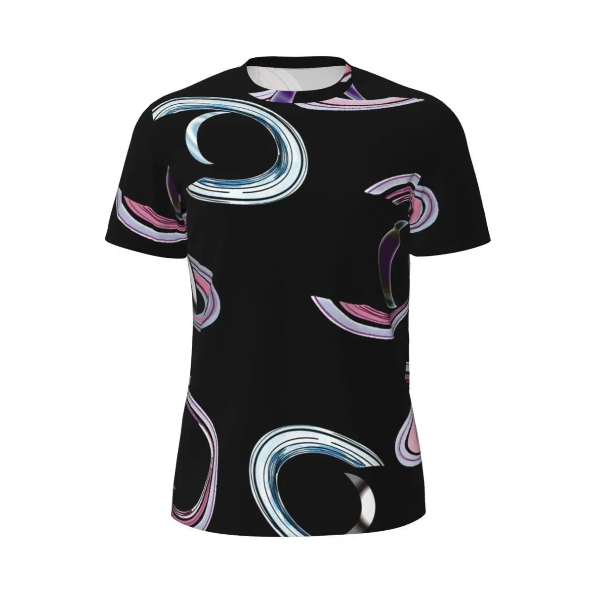 Sport-T-Shirt für Männer, Metallic-Druck, T-Shirts, beliebte Sparks Of Red, Sommer-T-Shirts, O-Ausschnitt, Y2K-Retro-Grafik-Tops, Geschenk - flohmarkt-deutschland.shop