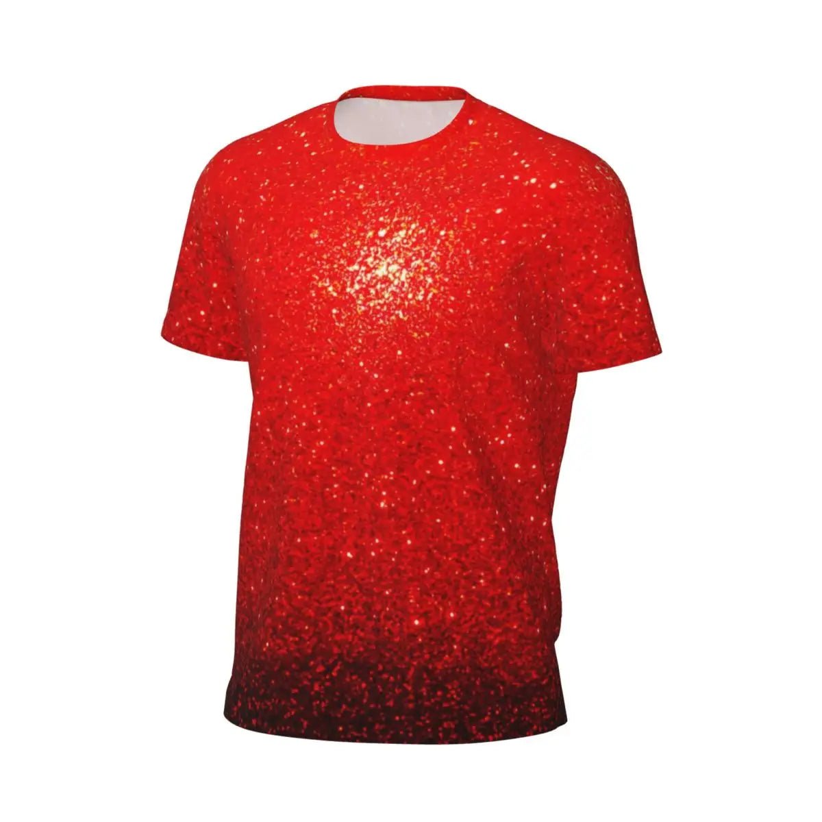 Sport-T-Shirt für Männer, Metallic-Druck, T-Shirts, beliebte Sparks Of Red, Sommer-T-Shirts, O-Ausschnitt, Y2K-Retro-Grafik-Tops, Geschenk - flohmarkt-deutschland.shop