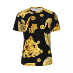 Sport-T-Shirt für Männer, Metallic-Druck, T-Shirts, beliebte Sparks Of Red, Sommer-T-Shirts, O-Ausschnitt, Y2K-Retro-Grafik-Tops, Geschenk - flohmarkt-deutschland.shop
