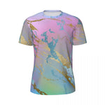 Sport-T-Shirt für Männer, Metallic-Druck, T-Shirts, beliebte Sparks Of Red, Sommer-T-Shirts, O-Ausschnitt, Y2K-Retro-Grafik-Tops, Geschenk - flohmarkt-deutschland.shop