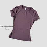 Sports Sets Fitness Hip-lifting Tight Top Short Sleeve Running Workout Gym Shorts Tracksuits For Women Breathable Sports Suits - flohmarkt-deutschland.shop