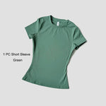 Sports Sets Fitness Hip-lifting Tight Top Short Sleeve Running Workout Gym Shorts Tracksuits For Women Breathable Sports Suits - flohmarkt-deutschland.shop