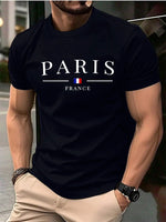 sports T-shirt Summer men's 100% pure cotton - flohmarkt-deutschland.shop