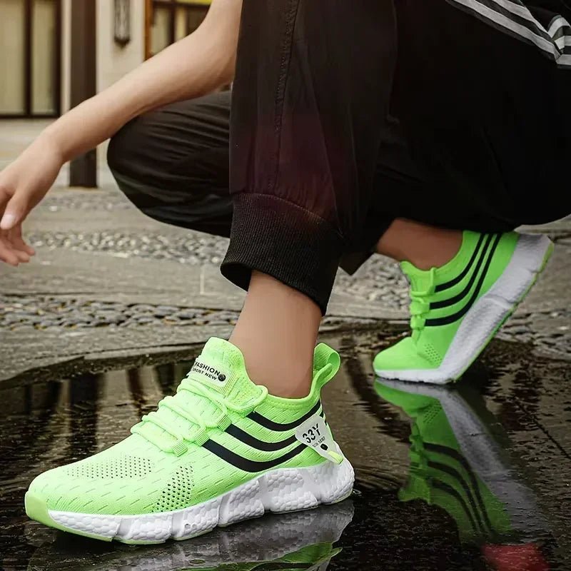 Sportschuhe für Herren, rutschfest, atmungsaktiv, Plateau, Lauftrainingsschuh, modisch, leicht, bequem, für den Außenbereich - flohmarkt-deutschland.shop