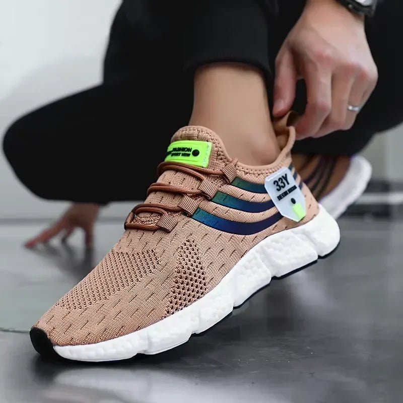 Sportschuhe für Herren, rutschfest, atmungsaktiv, Plateau, Lauftrainingsschuh, modisch, leicht, bequem, für den Außenbereich - flohmarkt-deutschland.shop