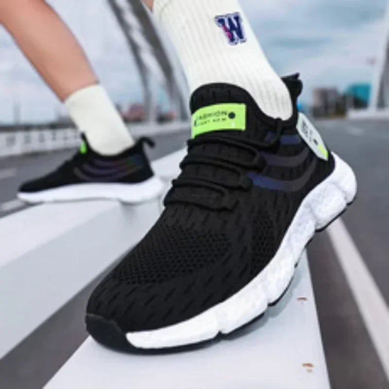 Sportschuhe für Herren, rutschfest, atmungsaktiv, Plateau, Lauftrainingsschuh, modisch, leicht, bequem, für den Außenbereich - flohmarkt-deutschland.shop