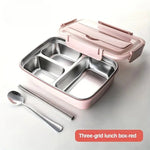 StahlBento Auslaufsichere Lunchbox Aus Edelstahl Mit 3 Von 4 Fächern - Langlebig Leicht Zu Reinigen - flohmarkt-deutschland.shop