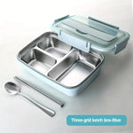 StahlBento Auslaufsichere Lunchbox Aus Edelstahl Mit 3 Von 4 Fächern - Langlebig Leicht Zu Reinigen - flohmarkt-deutschland.shop