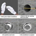 Stainless Steel Ducting Ventilation Exhaust Grille Cover for Wall Ceiling Anti-bird And Rat Prevent Air Vent Heating Cooling Cap - flohmarkt-deutschland.shop